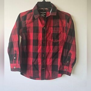 Calvin Klein Jeans Kids Long Sleeve Plaid Button-Down Shirt Size L (7)